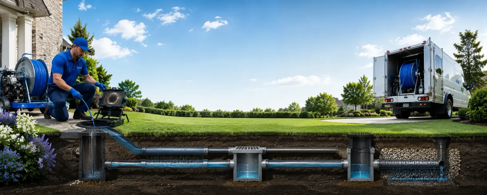 Outdoor drain cleaning information for Burlington Junction, MO